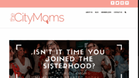 What Thecitymoms.org website looked like in 2019 (4 years ago)
