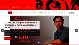 What Teatrocamilohenriquez.cl website looked like in 2019 (4 years ago)