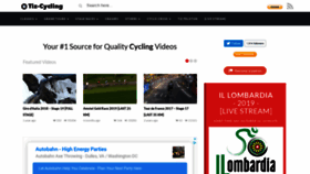 What Tiz-cycling.io website looked like in 2019 (4 years ago)