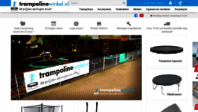 What Trampolinewinkel.nl website looked like in 2019 (4 years ago)