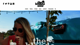 What Theblondeside.com website looked like in 2019 (4 years ago)