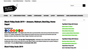 What Theblackfridayssales.com website looked like in 2019 (4 years ago)