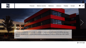 What Trimo.si website looked like in 2019 (6 years ago)