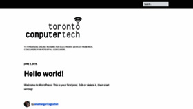 What Torontocomputertech.com website looked like in 2019 (4 years ago)