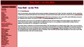 What Tomhull.com website looked like in 2019 (4 years ago)