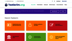 What Testlerim.org website looked like in 2019 (5 years ago)