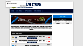 What Tennis-stream.net website looked like in 2019 (4 years ago)