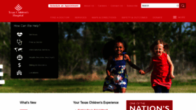 What Texaschildrenshospital.org website looked like in 2019 (4 years ago)