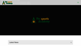 What Thesportsacademy.net website looked like in 2019 (4 years ago)