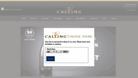 What Thecallingwine.com website looked like in 2019 (4 years ago)