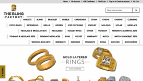 What Theblingfactory.com website looked like in 2019 (4 years ago)