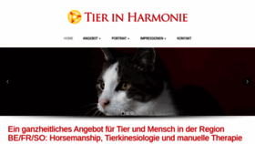 What Tierinharmonie.ch website looked like in 2019 (4 years ago)
