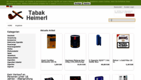 What Tabak-heimerl.de website looked like in 2019 (4 years ago)