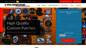 What Totalcustompatches.com website looked like in 2019 (4 years ago)
