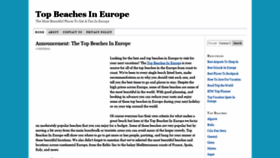 What Topbeachesineurope.com website looked like in 2019 (4 years ago)
