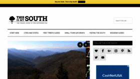 What Thisismysouth.com website looked like in 2019 (4 years ago)
