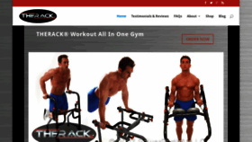 What Therackworkout.com website looked like in 2019 (4 years ago)