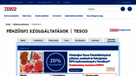 What Tescoszolgaltatasok.hu website looked like in 2019 (4 years ago)