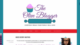 What Theoliveblogger.com website looked like in 2019 (4 years ago)