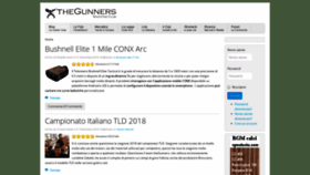 What Thegunners.it website looked like in 2019 (4 years ago)
