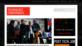 What Technologyconference.com website looked like in 2019 (4 years ago)