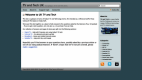 What Tvandtech.co.uk website looked like in 2019 (4 years ago)