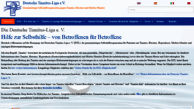 What Tinnitus-liga.de website looked like in 2019 (4 years ago)