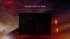 What Thalys.com website looked like in 2019 (4 years ago)