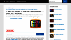 What Tellyseries.info website looked like in 2019 (4 years ago)