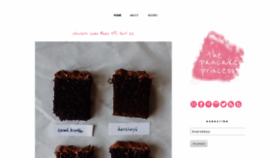 What Thepancakeprincess.com website looked like in 2019 (6 years ago)