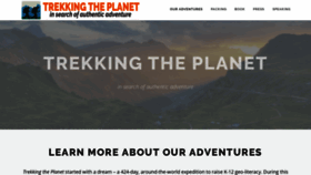 What Trekkingtheplanet.com website looked like in 2019 (4 years ago)