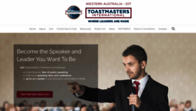 What Toastmastersd17.org website looked like in 2019 (4 years ago)