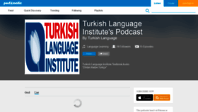 What Turkishlanguage.podomatic.com website looked like in 2019 (4 years ago)