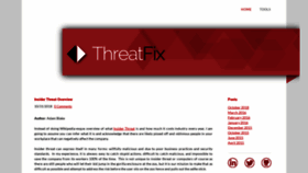 What Threatfix.com website looked like in 2019 (4 years ago)