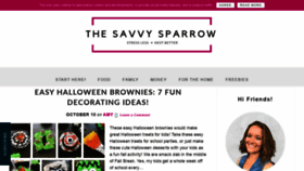What Thesavvysparrow.com website looked like in 2019 (4 years ago)