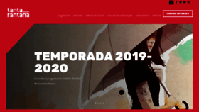 What Tantarantana.com website looked like in 2019 (4 years ago)