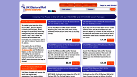What Theukelectoralroll.co.uk website looked like in 2019 (4 years ago)