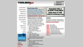 What Toolboxpro.org website looked like in 2019 (4 years ago)