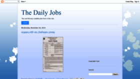 What Thedailyjobs-bd.blogspot.com website looked like in 2019 (4 years ago)