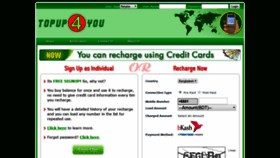What Topup4you.com website looked like in 2019 (4 years ago)