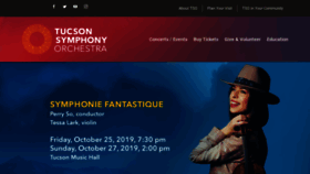 What Tucsonsymphony.org website looked like in 2019 (4 years ago)