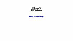 What Tsgtrain.com website looked like in 2019 (4 years ago)