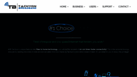 What Tachyonbroadband.com website looked like in 2019 (4 years ago)