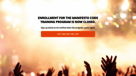 What Themanifestocode.com website looked like in 2019 (4 years ago)