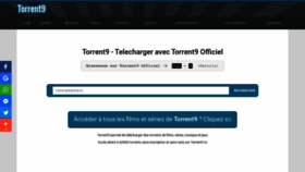 What Torrent9.to website looked like in 2019 (4 years ago)
