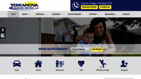 What Terranovainsurance.com website looked like in 2019 (4 years ago)