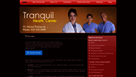 What Tranquilhealthcenter.com website looked like in 2019 (4 years ago)