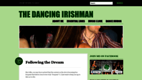What Thedancingirishman.com website looked like in 2019 (4 years ago)