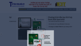 What Tinhocmos.edu.vn website looked like in 2019 (4 years ago)