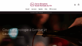 What Terre-oenophile.ch website looked like in 2019 (4 years ago)